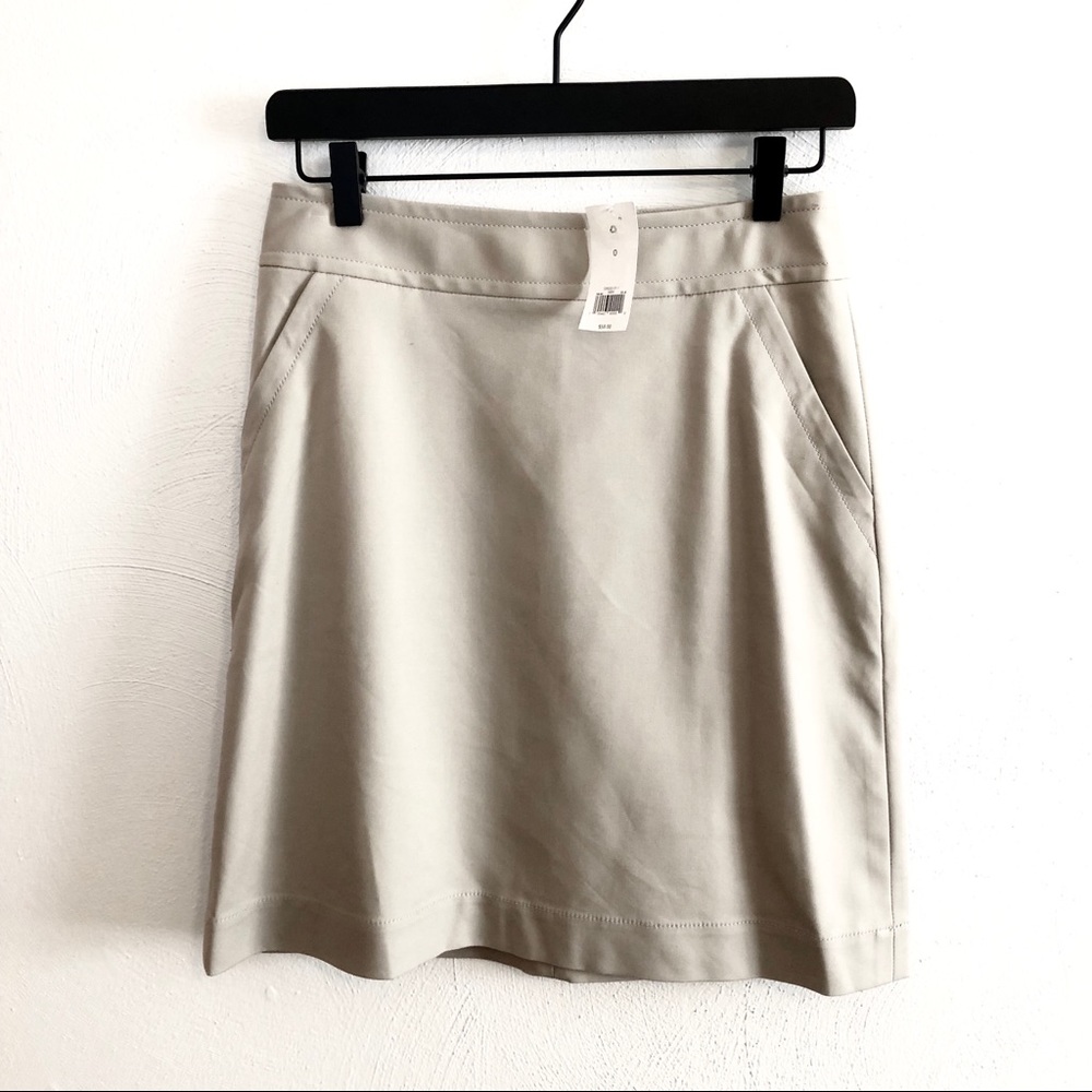 Banana Republic khaki a-line skirt